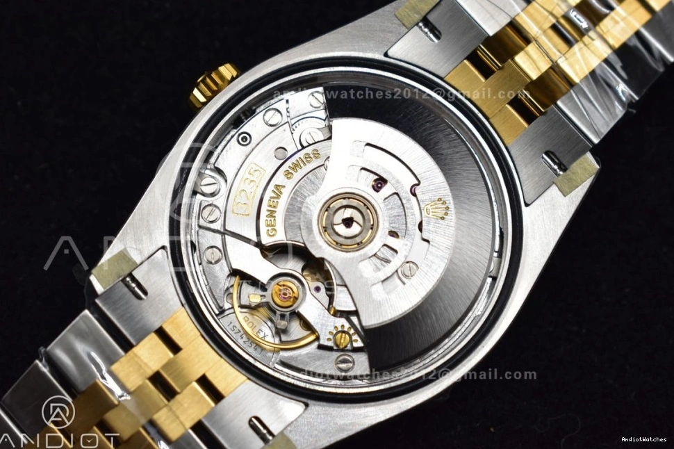DateJust Bracelet VSF YG Steel 592 SS 904L on Elegant Gold 1:1 Best Jubilee 126231 Textured Edition Dial 36 VS 0705